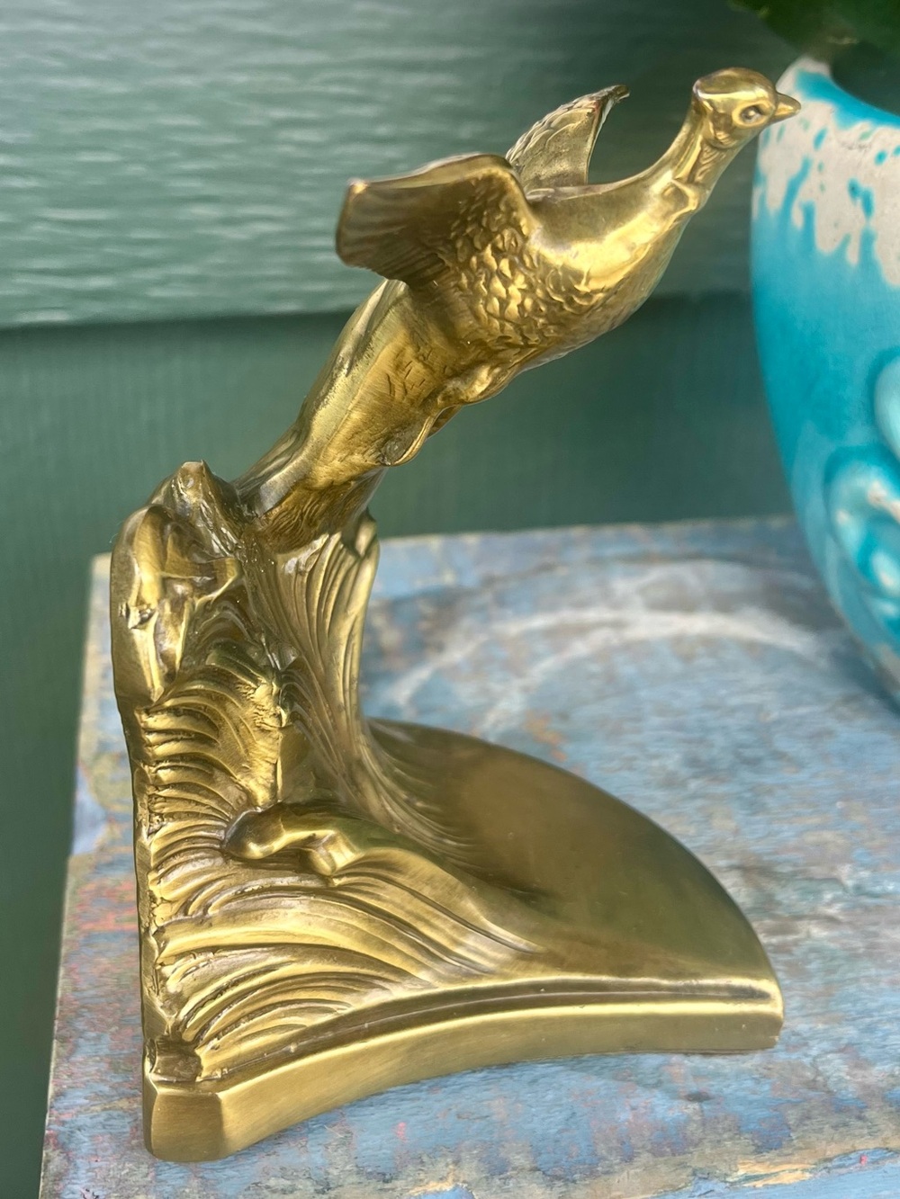 RARE Vintage Brass Pheasant Bookend (1) PMC 408 Art Deco - Picture 3 of 9